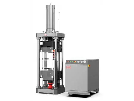 Máquina de ensayo universal servohidráulica, espacio único, agarre de acción lateral