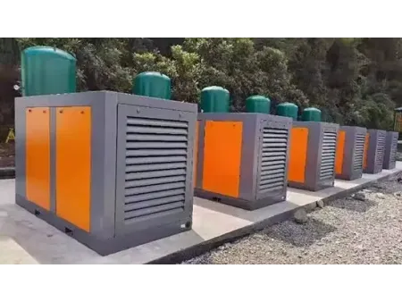 Compresor de tornillo eléctrico estacionario