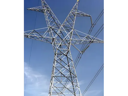 Torre de transmisión de energía de acero angular