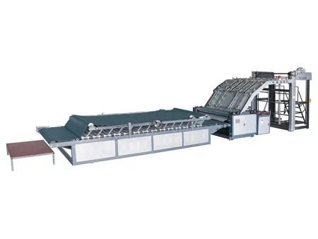 Laminadora semiautomática para cartón corrugado, tipo elevación