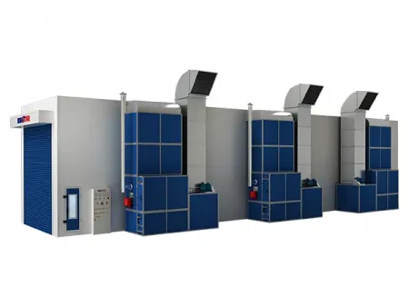 Cabina de pintura para autobuses y camiones