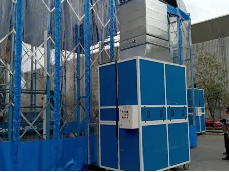 Cabina de pintura retráctil