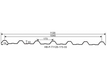 Chapa de techo UPVC (T-1130)