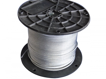 Cable de alambre galvanizado 7X7, cable para aeronaves