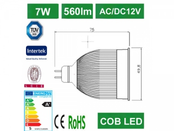 Foco LED MR16 COB 7W B7