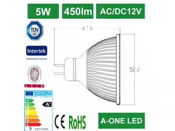 Foco LED GU10 MR16 5W B10