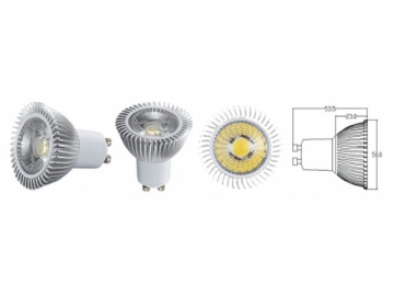 Foco LED GU10 COB 5W B18