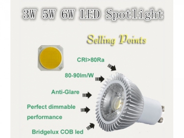 Foco LED GU10 COB 5W B18