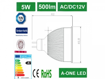 Foco LED MR16 COB 5W B6