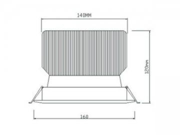 Luz empotrable LED COB DL41160