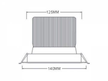 Luz empotrable LED COB DL43140