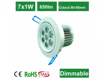 Luz empotrable LED de alta potencia 7x1W DL09106