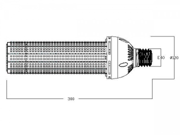 Bombillas de luz LED 120W C30 SMD 3528