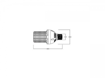 Bombillas de luz LED 20W C24 SMD 3528