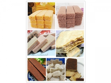 Línea de producción de galleta oblea totalmente automática