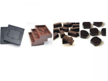 Línea de moldeo de chocolate