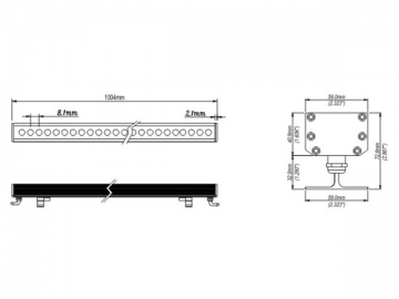 Luminaria para fachadas LED SC-CWW18-36