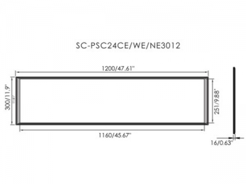 Panel de luces LED 3060/3012/6012