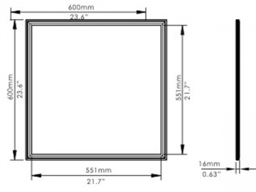 Panel de luces LED de brillo ajustable