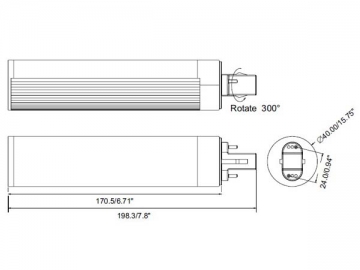 Bombillo LED  G24