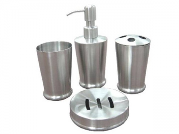 Set para baño de acero inoxidable