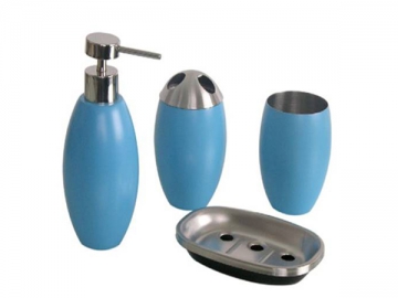 Set para baño de acero inoxidable