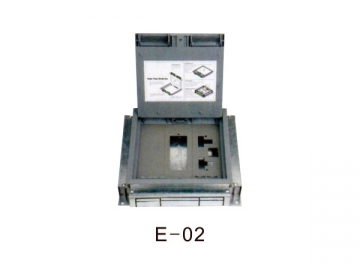 Caja de conexiones de montaje en piso resistente al clima
