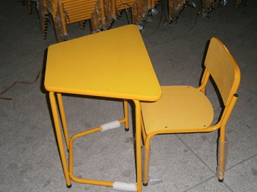 Mesa infantil trapezoidal