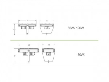 Lámpara LED para techos altos