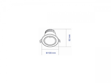 Luminaria LED de techo