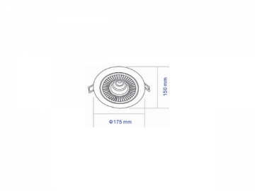 Luminaria LED de techo