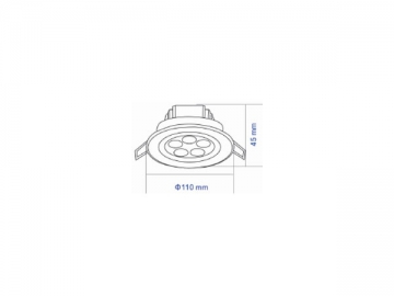 Luminaria LED de techo