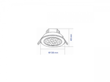 Luminaria LED de techo