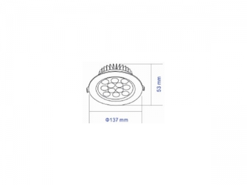 Luminaria LED de techo