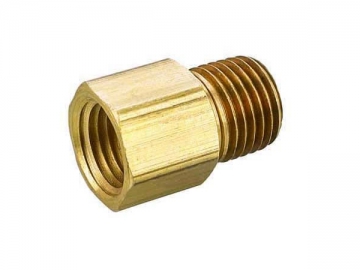 Conector neumático de bronce simple