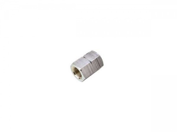 Conector de bronce cromado