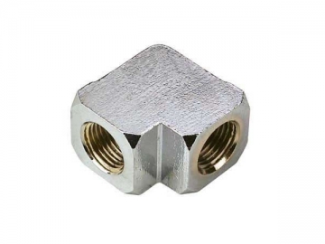 Conector de bronce cromado