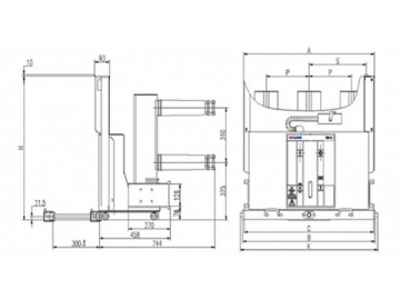 Interruptor de vacío <small>(Interruptor de alta tensión para interiores TZN2)</small>