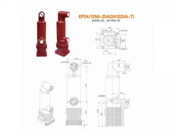 Polos encapsulados <small>(Polos encapsulados para sistemas de distribución de electricidad de 24kV)</small>