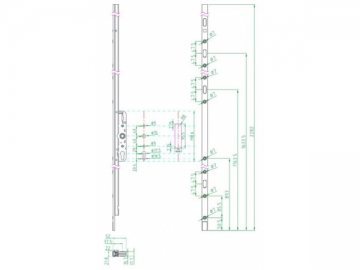 Cajas de cerraduras para puertas LSG725.00.011