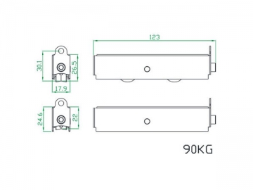 Guías correderas para puertas y ventanas