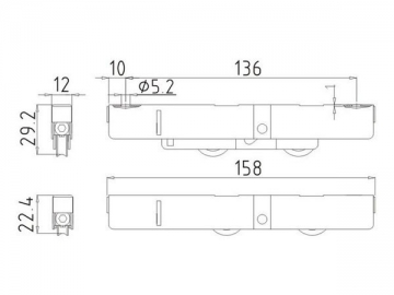 Guías correderas para puertas y ventanas