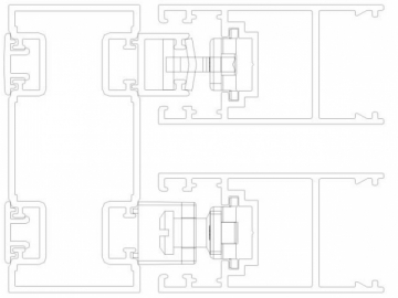 Herrajes para puerta corredera de 4 hojas serie Vaivén