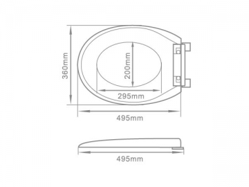 <strong>Asiento de inodoro</strong> PP