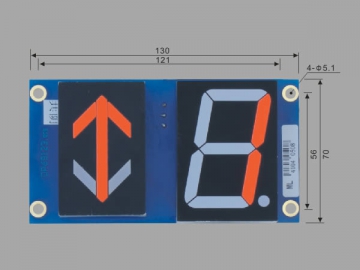 Pantalla de matriz de puntos en paralelo