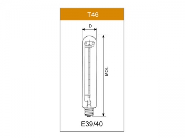 Lámpara halógena tubular