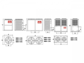 Bomba de calor aire-agua de mayor éxito en ventas RMRB-25SR-2D