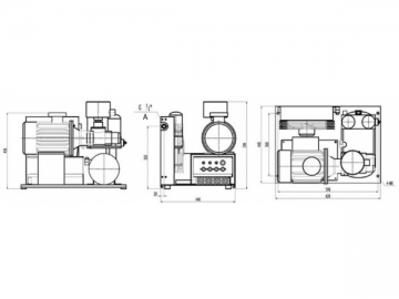 <strong>Compresor de aire</strong> a tornillo rotatorio <small>(de autobús eléctrico)</small>