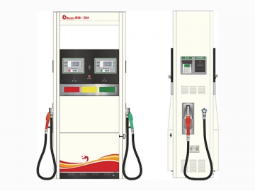 Dispensador y <strong>surtidor de combustible</strong> con 2 pistolas