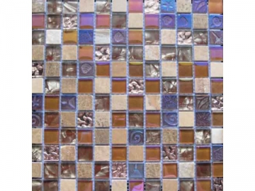 Azulejo mosaico de vidrio